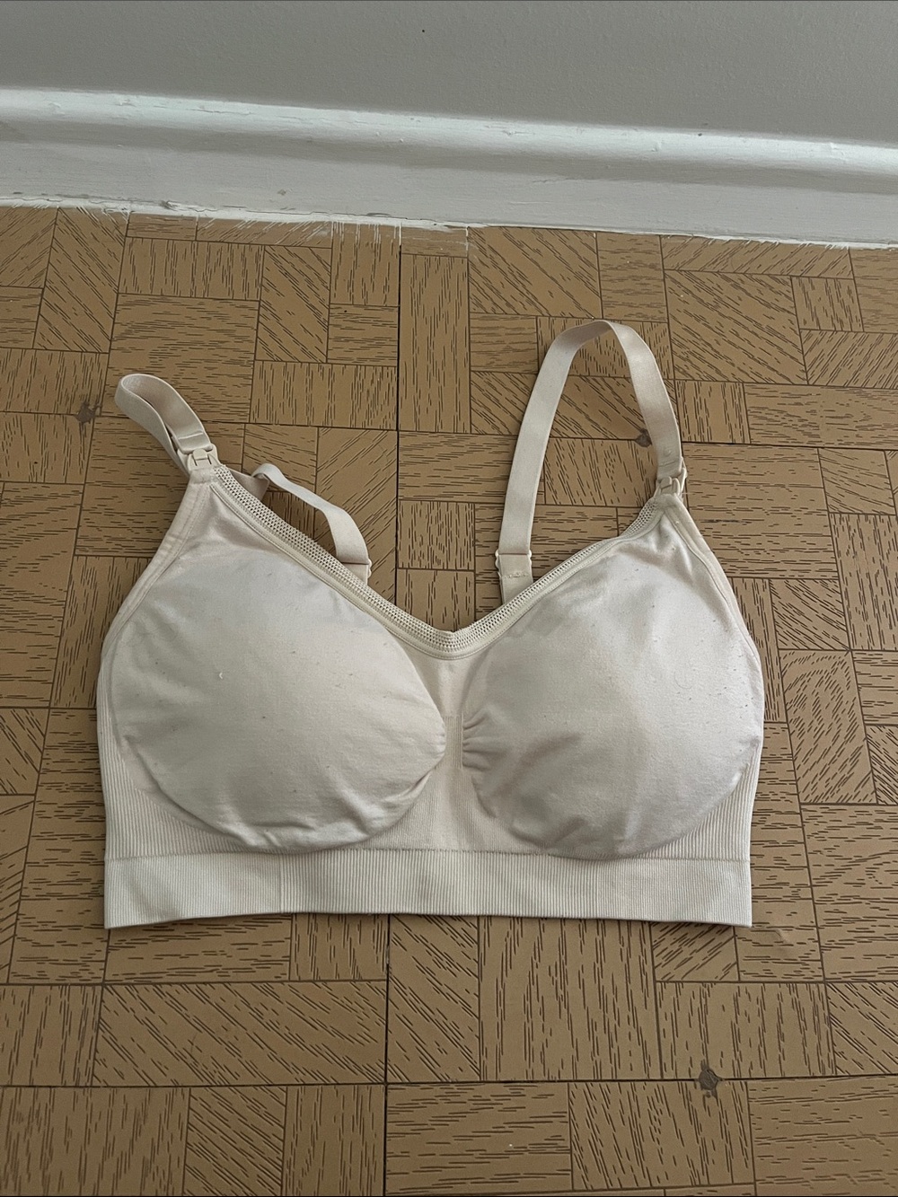 Thyme Maternity Seamless Nursing Bra - Cream